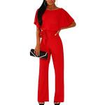 Reduzierte Rote Unifarbene Elegante Kurzärmelige Sommermode für Damen Größe M Große Größen für den für den Sommer 