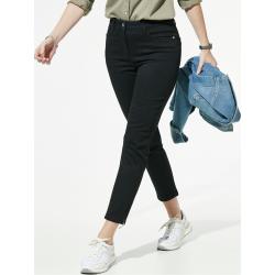 Walbusch Damen 7/8 Jeans Bestform einfarbig Black