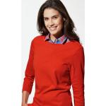 Orange Karo Kurzärmelige Walbusch Karierte Blusen ohne Verschluss aus Baumwolle für Damen Größe XXL 