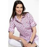 Rosa Kurzärmelige Walbusch Hemdblusen aus Baumwolle für Damen Größe XXL 