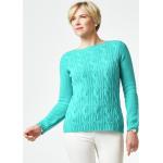 Grüne Unifarbene Walbusch Kaschmir-Pullover aus Wolle für Damen Größe XL 