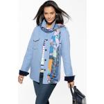 Reduzierte Blaue Sportliche Walbusch Hemdjacken aus Wolle für Damen Größe XXL 