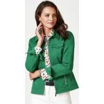 Reduzierte Grüne Unifarbene Walbusch Baumwollblazer aus Baumwolle für Damen Größe XXL 