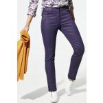 Violette Unifarbene Atmungsaktive Walbusch Damenjeans aus Baumwolle 