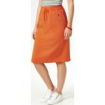 Reduzierte Orange Unifarbene Walbusch Sommerröcke mit Kürbis-Motiv mit Reißverschluss aus Lyocell für Damen für den für den Sommer 