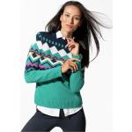 Reduzierte Smaragdgrüne Walbusch Kaschmir-Pullover aus Polyamid für Damen Größe XXL für den für den Herbst 