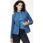 Reduzierte Blaue Unifarbene Walbusch Lederröcke aus Leder für Damen für den für den Sommer 