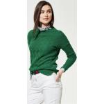 Walbusch Damen Seiden Cashmere Pullover einfarbig Clubgrün