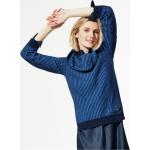 Reduzierte Royalblaue Walbusch Rollkragen Kaschmir-Pullover aus Wolle für Damen 