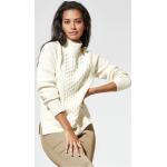 Offwhitefarbene Unifarbene Walbusch Kaschmir-Pullover aus Polyamid für Damen Größe XL für den für den Herbst 