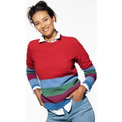 Damen Kleidung Hoodies & Pullover Sweater Lange Pullover Tchibo Lange Pullover Langer roter Pullover 