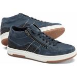 Blaue Unifarbene Walbusch High Top Sneaker & Sneaker Boots mit Reißverschluss aus Leder für Herren Größe 46 