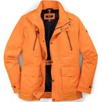 Walbusch Herren Allwetter-Jacke Aquastop normale Größen Orange einfarbig atmungsaktiv wasserdicht winddicht