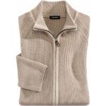 Beige Unifarbene Walbusch Herrencardigans & Herrenstrickjacken aus Baumwolle Größe 3 XL für den für den Herbst 