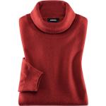 Rote Unifarbene Walbusch Rollkragen Kaschmir-Pullover aus Kaschmir für Herren Größe 3 XL 