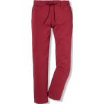 Rote Unifarbene Walbusch Stretchhosen aus Polyamid für Herren Größe XL 