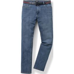 Walbusch Herren Gürtel Jeans Modern Fit einfarbig Mid Blue