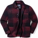 Rote Karo Sportliche Walbusch Hemdjacken aus Jersey für Herren Größe XL für den für den Winter 