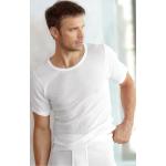 Weiße Unifarbene Walbusch Herrenunterhemden aus Baumwolle Größe 4 XL 2-teilig für den für den Frühling 