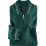 Smaragdgrüne Unifarbene Sportliche Walbusch Herrensweatshirts aus Baumwolle Größe 3 XL 