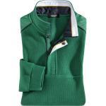Reduzierte Grüne Unifarbene Maritime Walbusch Herrensweatshirts mit Reißverschluss aus Baumwollmischung Größe 3 XL 
