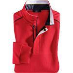 Reduzierte Rote Unifarbene Maritime Walbusch Herrensweatshirts mit Reißverschluss aus Baumwollmischung Größe 3 XL 
