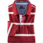 Reduzierte Rote Gestreifte Walbusch Herrenpoloshirts & Herrenpolohemden Größe 3 XL 