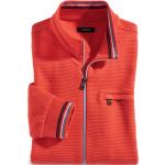 Reduzierte Korallenrote Unifarbene Walbusch Zip Hoodies & Sweatjacken mit Reißverschluss aus Baumwolle für Herren Größe 3 XL für den für den Herbst 