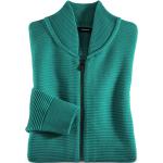 Grüne Unifarbene Atmungsaktive Walbusch Herrencardigans & Herrenstrickjacken aus Baumwolle Größe 3 XL für den für den Herbst 