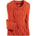 Black Friday Angebote - Orange Unifarbene Walbusch Zopfpullover aus Wolle für Herren 