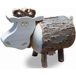Spardose Kuh Lotte aus Astholz mit Rinde - Spardose aus Holz - kreative Geldgeschenk Idee