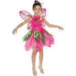 Reduzierte Pinke Waldelfenkostüme & Waldfeenkostüme aus Organza für Kinder Größe 116 