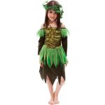 Reduzierte Dunkelgrüne Buttinette Waldelfenkostüme & Waldfeenkostüme aus Taft für Kinder Größe 104 
