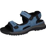 Reduzierte Blaue Waldläufer Outdoor-Sandalen aus Leder für Damen Größe 39 für den für den Sommer 