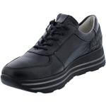 Waldläufer H-Lana Sneaker, Hirschleder Luci, Taipei (Lackleder), schwarz, Weite H 758009-503-001, Größe 42.5 EU