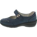 Marineblaue Mary Jane Pumps in Spezialweite mit herausnehmbarem Fußbett für Damen Größe 37,5 