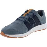 Blaue Waldläufer Haslo Low Sneaker mit Schnürsenkel aus Leder für Herren Größe 47 