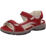 Reduzierte Rote Waldläufer Herki Outdoor Schuhe mit Kirschenmotiv mit Riemchen aus Nubukleder für Damen für den für den Sommer 