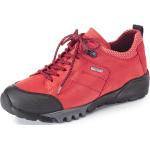 Rote Waldläufer Damensandalen mit Schnürsenkel in Komfortweite aus Nubukleder mit herausnehmbarem Fußbett Größe 40 
