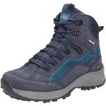 Blaue Waldläufer Wanderschuhe & Wanderstiefel in Komfortweite aus Leder für Damen Größe 41 