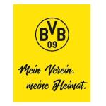 Wall-Art Poster BVB Mein Verein, meine Heimat, Poster, Wandbild, Bild, Wandposter gelb Bilder Bilderrahmen Wohnaccessoires