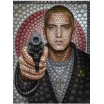 Poster WALL-ART "Rapper Kunstdruck Eminem" Bilder bunt