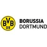 Wandtattoo WALL-ART "BVB Borussia Schriftzug mit Logo" Wandtattoos bunt Wandsticker