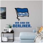Wandtattoo WALL-ART "Hertha BSC Logo Schriftzug" Wandtattoos blau Wandsticker