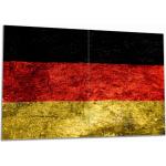 Schwarze Wallario Deutschland Herdabdeckplatten aus Glas 2-teilig 