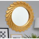 Goldene Moderne Boltze Runde Runde Wandspiegel 40 cm aus Kunststoff 