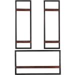 Braune Antike Möbel Exclusive Rechteckige Holzregale lackiert aus Massivholz Breite 50-100cm, Höhe 100-150cm, Tiefe 0-50cm 3-teilig 