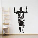 Weiße Lionel Messi Wandtattoos Fußball aus Papier 