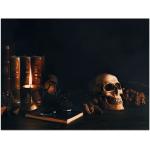 Schwarze Gothic Acrylglasbilder mit Totenkopfmotiv aus Acrylglas 60x80 