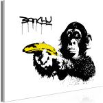 Moderne Banksy Leinwandbilder aus Massivholz 80x120 
